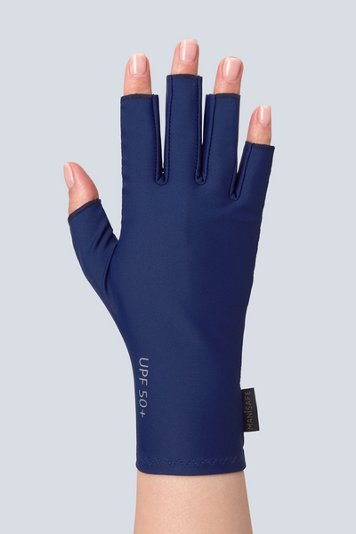 WLLHYF Anti UV Gloves Professional Gel Nail Gloves Fingerless